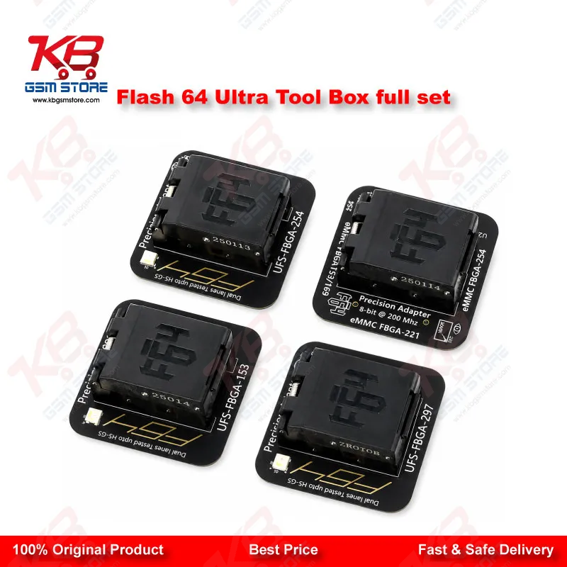 Flash Device Box Flash 64 Ultra Tool Box Full Set – Original UFS/eMMC Kit – KB GSM Store