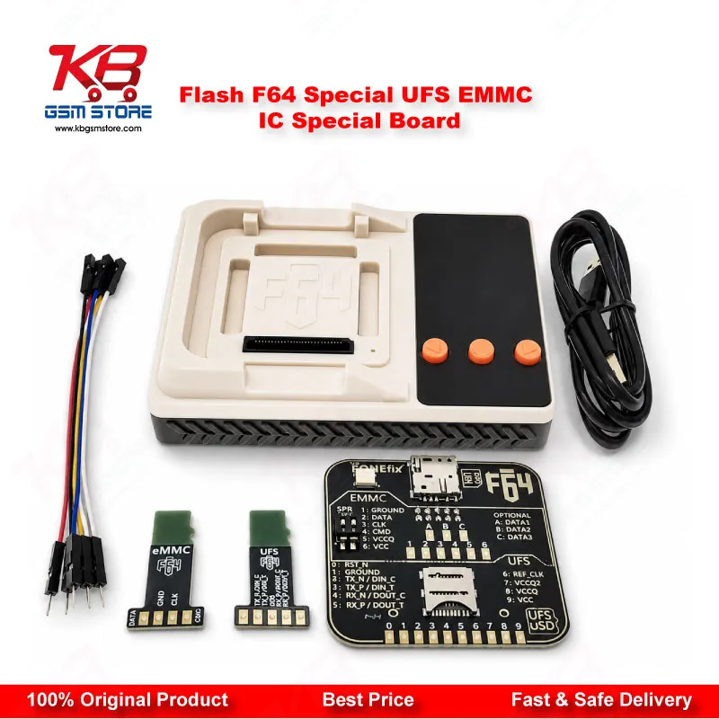 Flash F64 Special UFS eMMC IC Programming Board – For F64 Ultra & F64 Lite Box