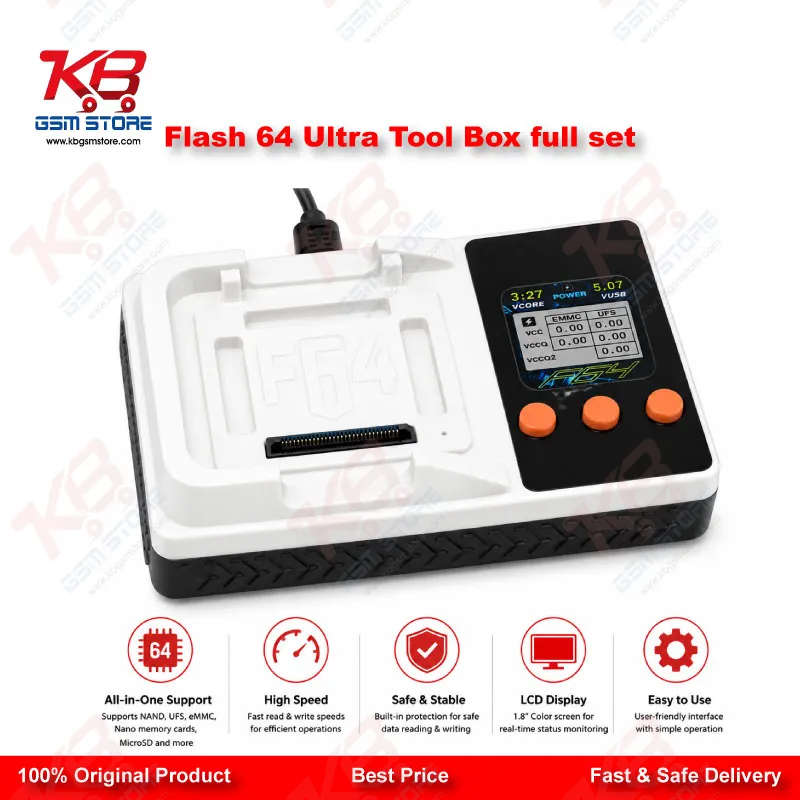 Flash 64 Ultra Tool Box Full Set – Original UFS/eMMC Kit – KB GSM Store