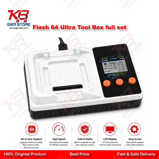 Flash 64 Ultra Tool Box Full Set – Original UFS/eMMC Programmer