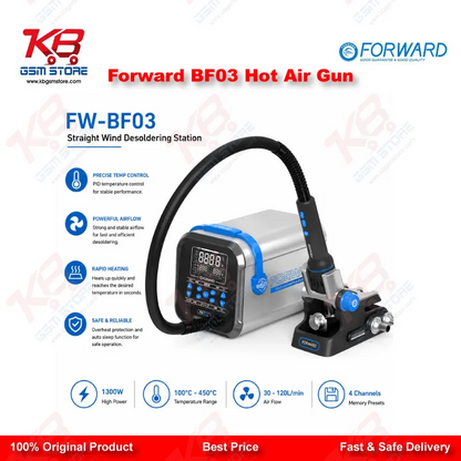 Forward BF03 1300W Hot Air Rework Station – PID Controlled Desoldering Gun for Mobile Repair