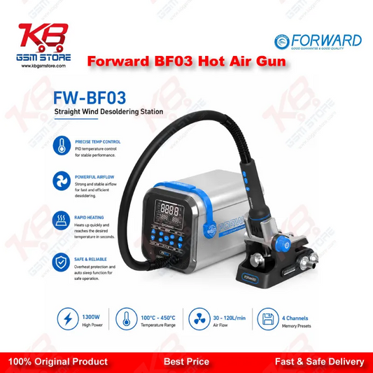 Forward BF03 1300W Hot Air Rework Station – PID Controlled Desoldering Gun for Mobile Repair