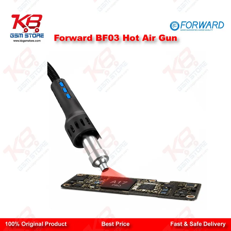 Forward BF03 1300W Hot Air Rework Station – PID Controlled Desoldering Gun for Mobile Repair