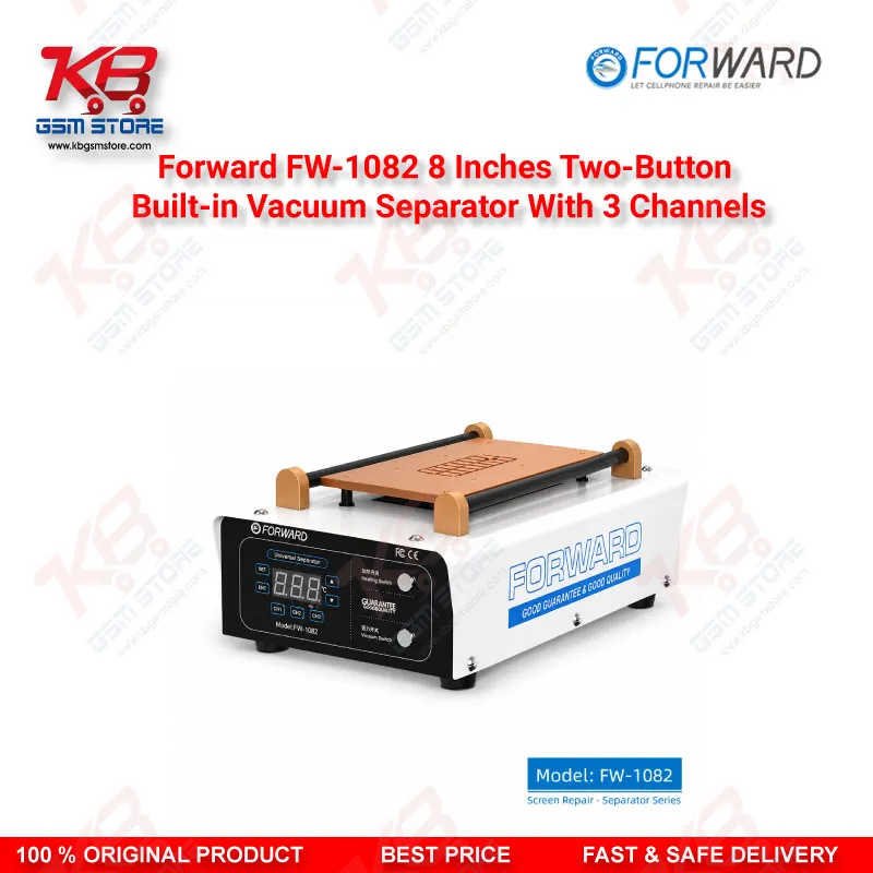 Forward FW-1082 8 Inch Two-Button Built-in Vacuum Separator LCD Screen Separator Machine (3 Channels) – Pakistan