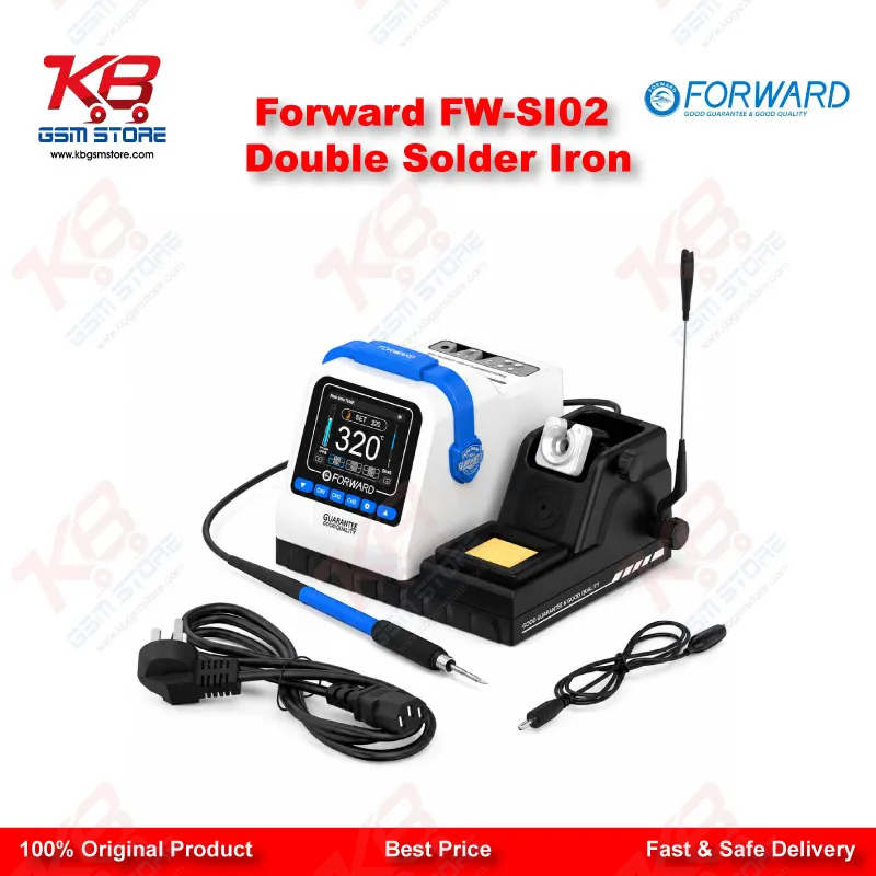 Forward FW-SI02 Dual Station Precision Soldering Station – 400W Digital Temperature Control
