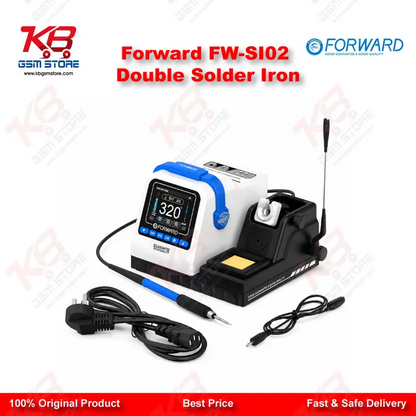 Forward FW-SI02 Dual Station Precision Soldering Station – 400W Digital Temperature Control