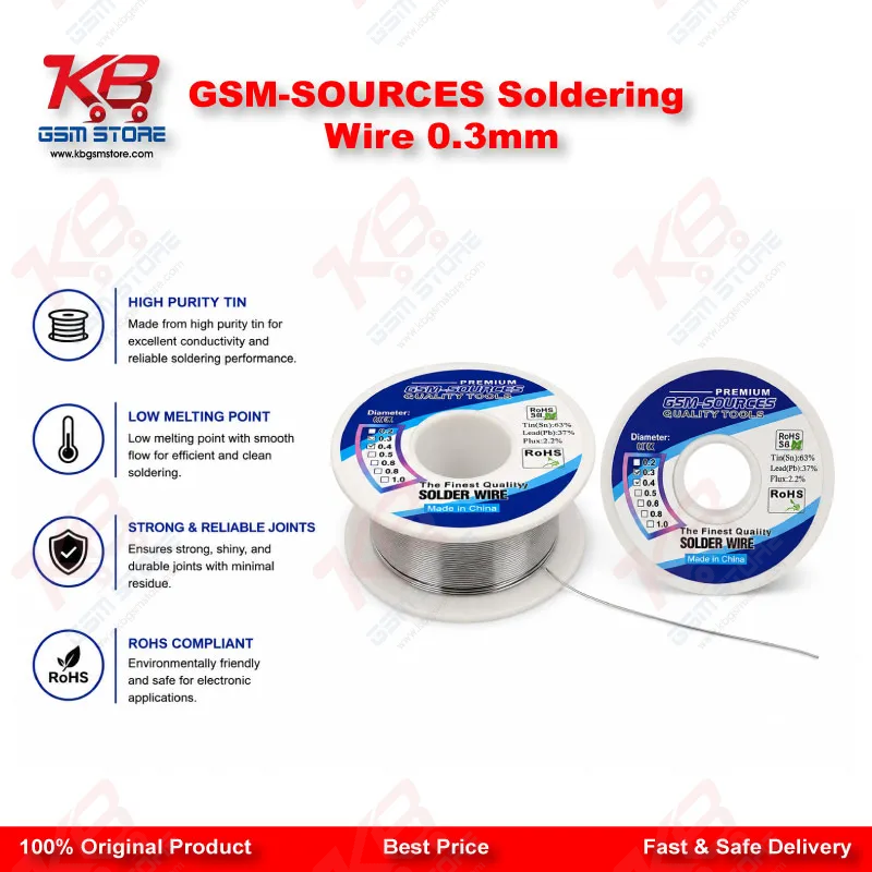 GSM-SOURCES Soldering Wire 0.3mm