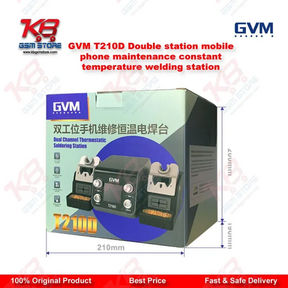 GVM T210D Double Station Soldering Welding Station (C210 Compatible)