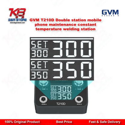 GVM T210D Double Station Soldering Welding Station (C210 Compatible)