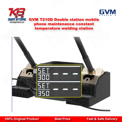 GVM T210D Double Station Soldering Welding Station (C210 Compatible)
