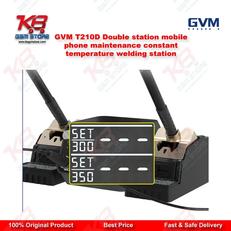 GVM T210D Double Station Soldering Welding Station (C210 Compatible)