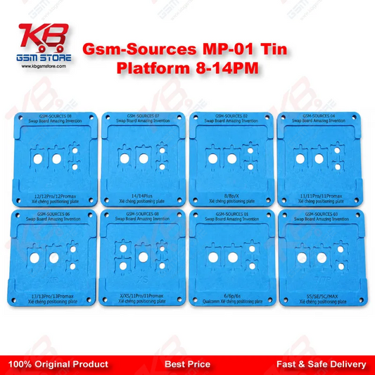 GSM-Sources MP-01 Magnetic Tin Planting Platform for iPhone 8 to 14 Pro Max Middle Layer