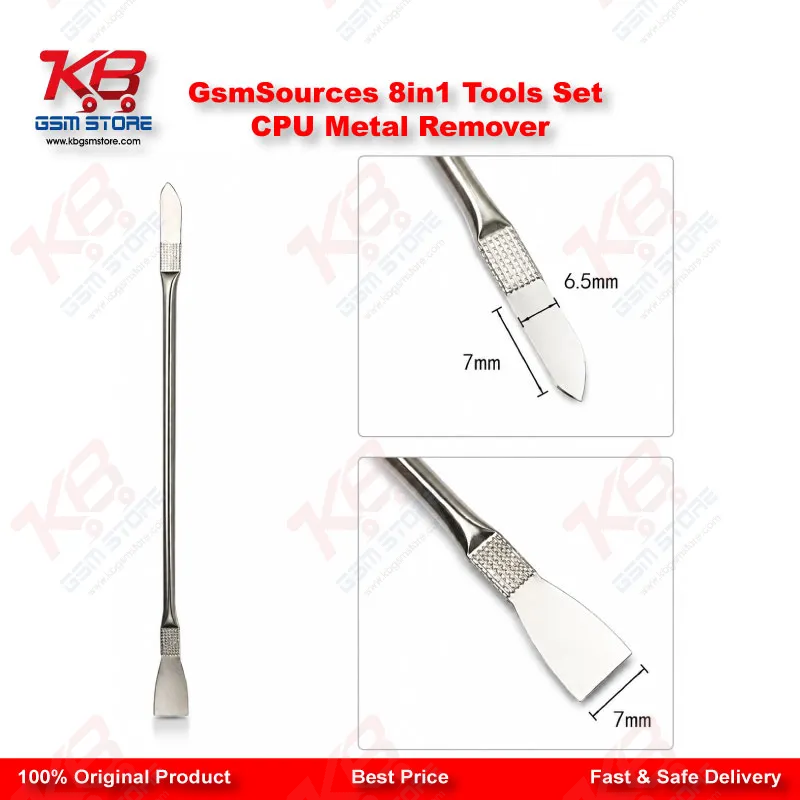GsmSources 8in1 CPU IC Chip Remover Tool Set – Stainless Steel Metal Removal Blades for Mobile Repair