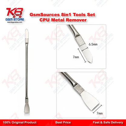 GsmSources 8in1 CPU IC Chip Remover Tool Set – Stainless Steel Metal Removal Blades for Mobile Repair