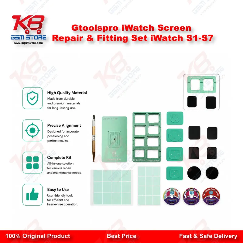 Gtoolspro iWatch Screen Repair & Fitting Set iWatch S1-S7