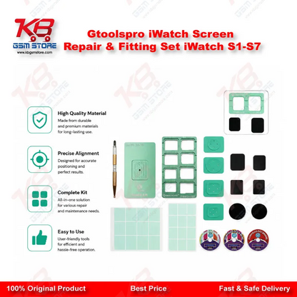 Gtoolspro iWatch Screen Repair & Fitting Set iWatch S1-S7