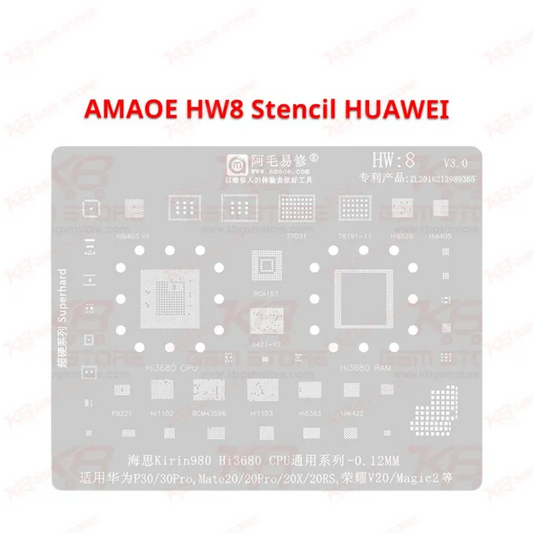 HUAWEI HW8 Stencil AMAOE