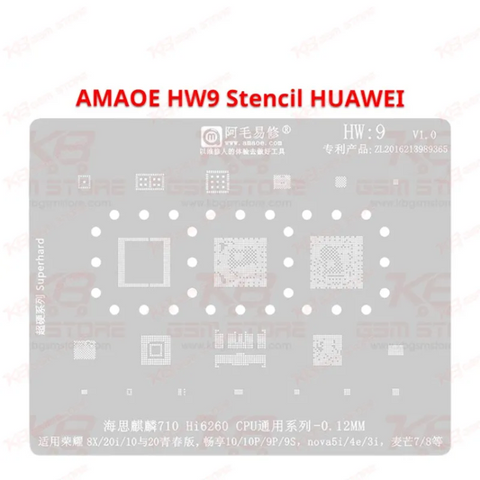 HUAWEI HW9 Stencil AMAOE