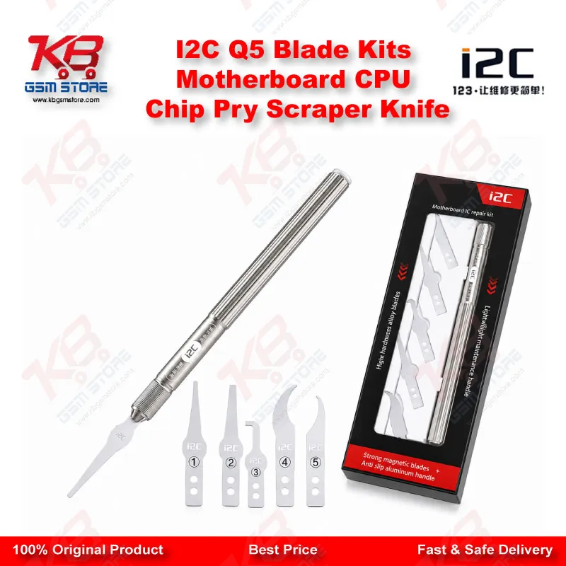 I2C Q5 Blade Kits Motherboard CPU Chip Pry Scraper Knife