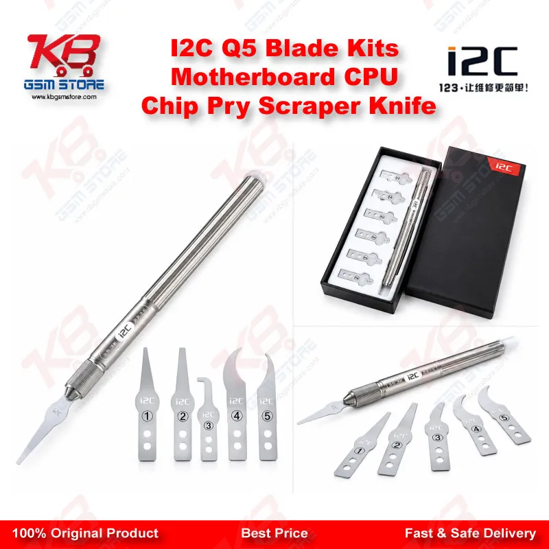 I2C Q5 Blade Kits Motherboard CPU Chip Pry Scraper Knife