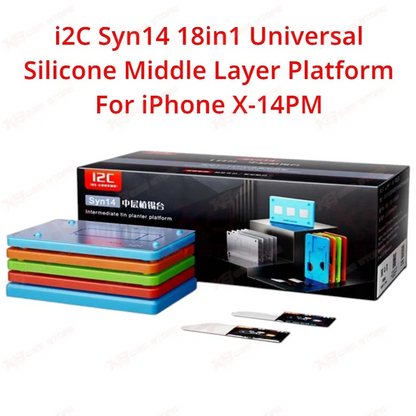 i2C Syn14 18in1 Universal Silicone Middle Layer Platform For iPhone X-14PM