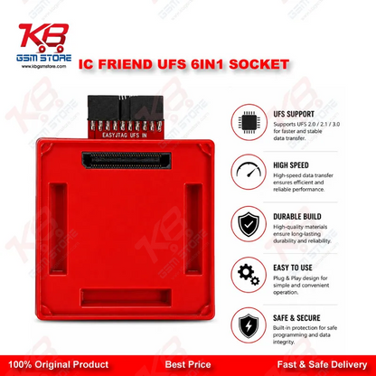 IC Friend UFS 6in1 Socket – BGA153/254/297 Adapter for Easy JTAG Plus Box