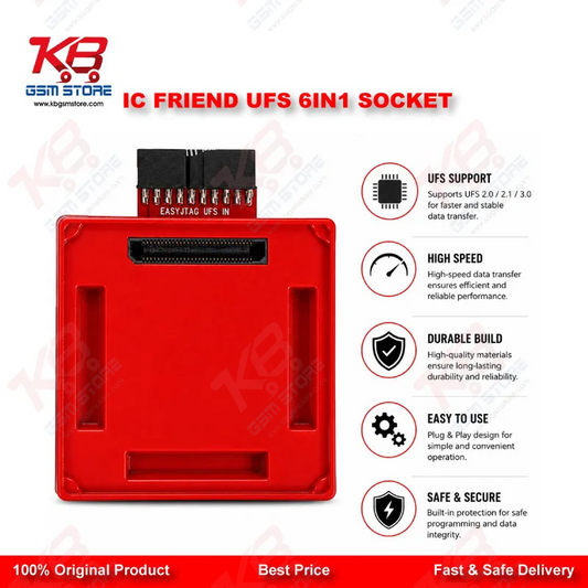 IC Friend UFS 6in1 Socket – BGA153/254/297 Adapter for Easy JTAG Plus Box