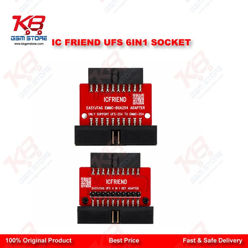 IC Friend UFS 6in1 Socket – BGA153/254/297 Adapter for Easy JTAG Plus Box