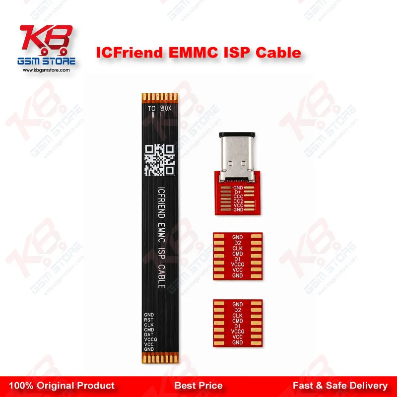 ICFriend EMMC UFS ISP Cable Kit – 2/3/4/6-in-1 Modify FPC Cable for EasyJtag