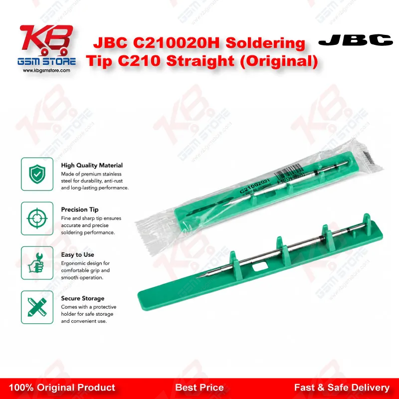 JBC C210020H Soldering Tip C210 Straight (Original)