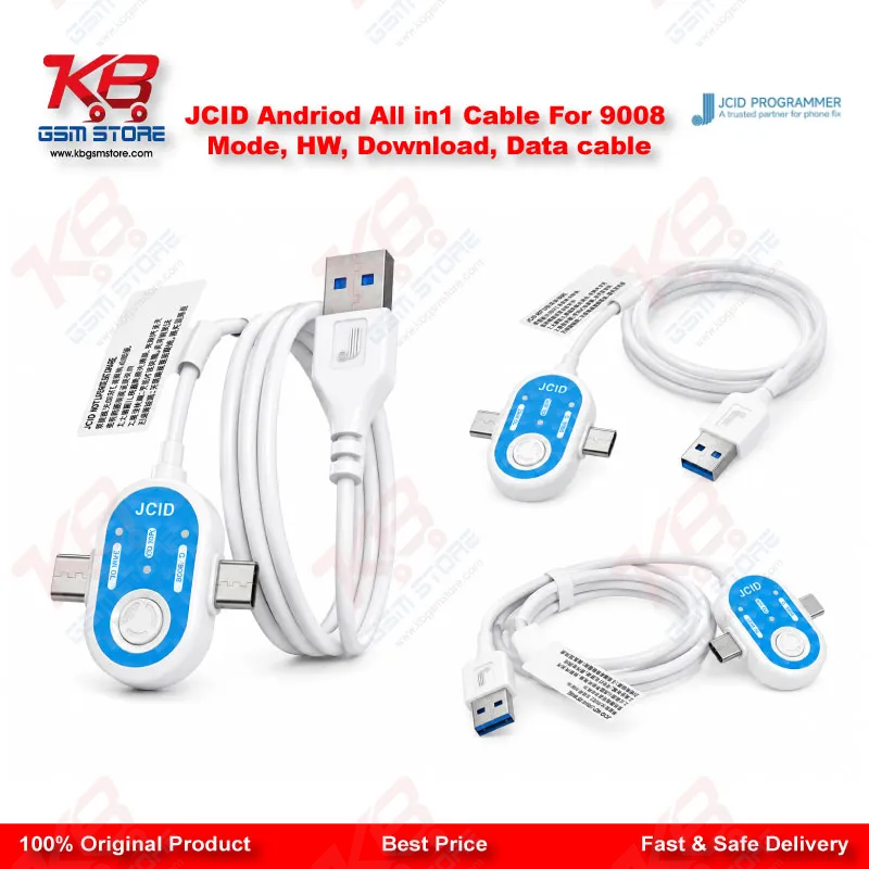 JCID Android Engineering Cable – 9008 EDL, Samsung DL & HW 1.0 Multi-Mode Service Cable