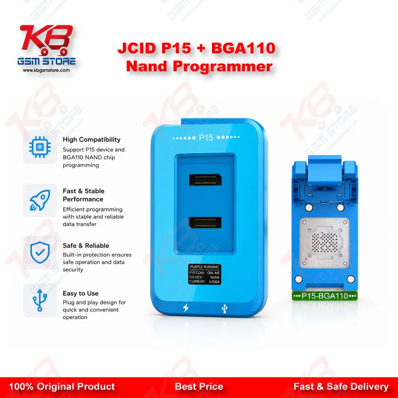 JCID P15 + BGA110 Nand Programmer