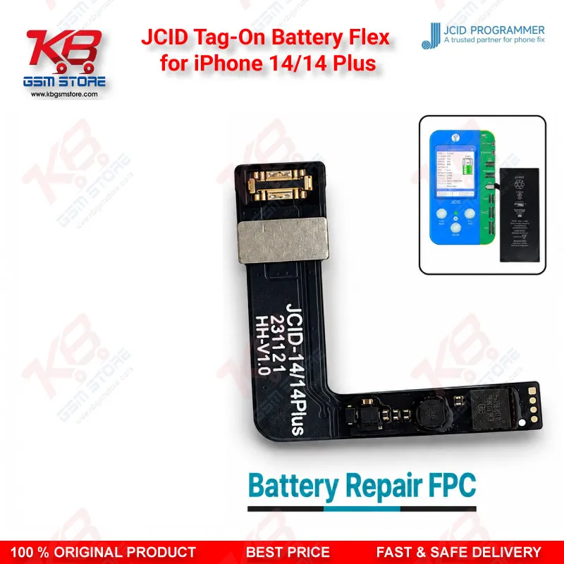 JCID Tag-On Battery Flex for iPhone 14/14 Plus