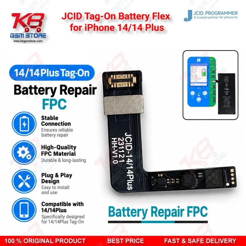 JCID Tag-On Battery Flex for iPhone 14/14 Plus