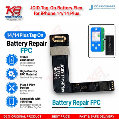 JCID Tag-On Battery Flex for iPhone 14/14 Plus