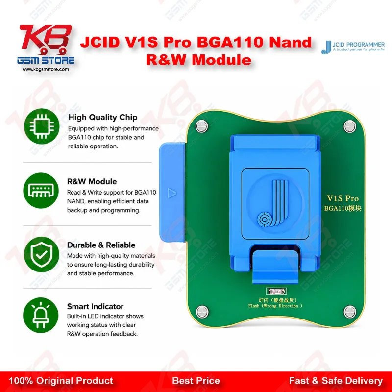 JCID V1S Pro BGA110 Nand R&W Module