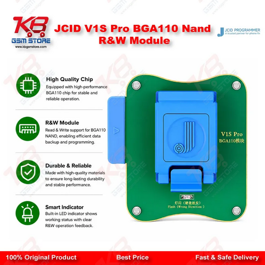 JCID V1S Pro BGA110 Nand R&W Module