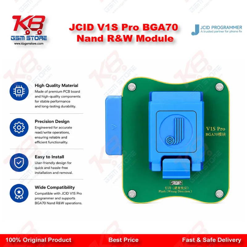 JCID V1S Pro BGA70 Nand R&W Module