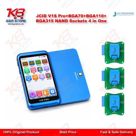 JCID V1S Pro+BGA70+BGA110+BGA315 NAND Sockets 4 in One