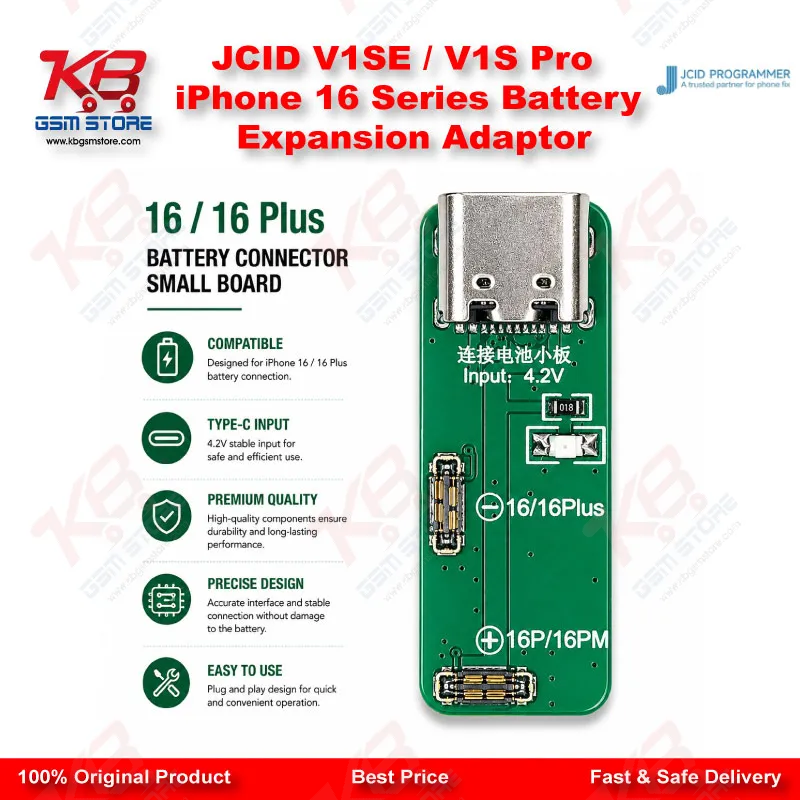 JCID V1SE / V1S Pro iPhone 16 Series Battery Expansion Adaptor