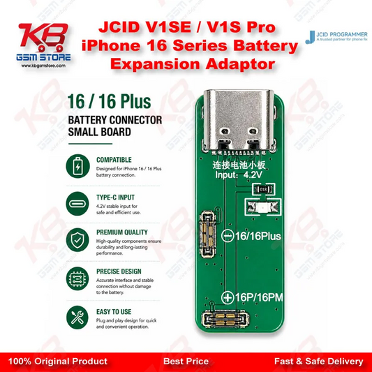 JCID V1SE / V1S Pro iPhone 16 Series Battery Expansion Adaptor
