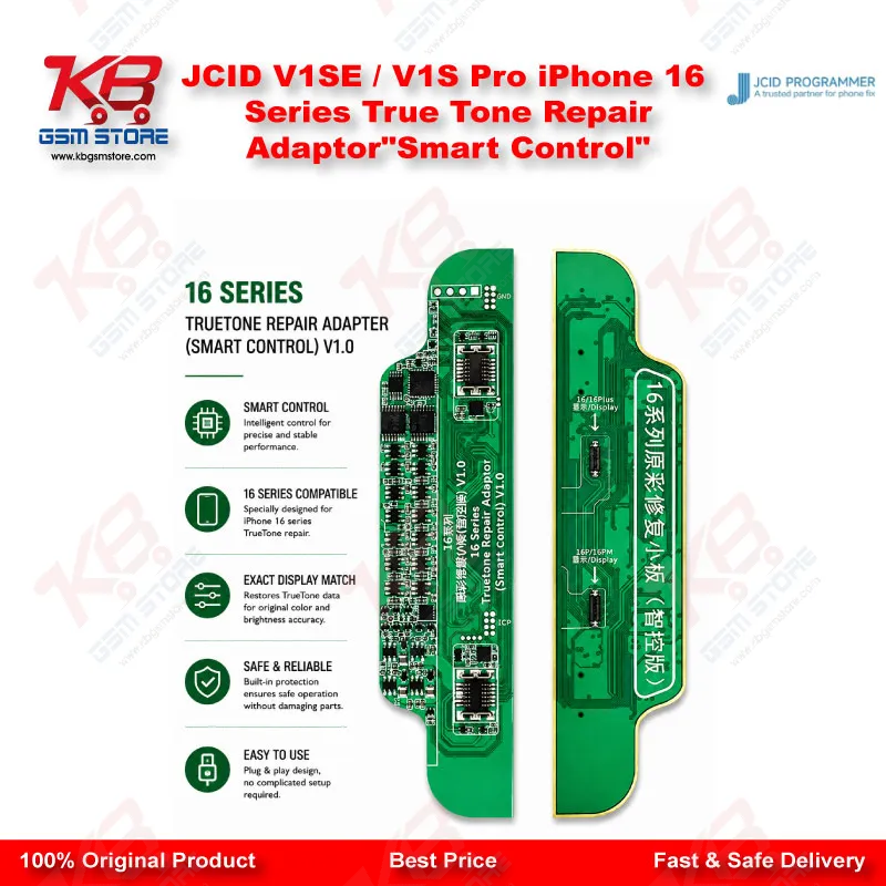 JCID V1SE / V1S Pro iPhone 16 Series True Tone Repair Adaptor"Smart Control"