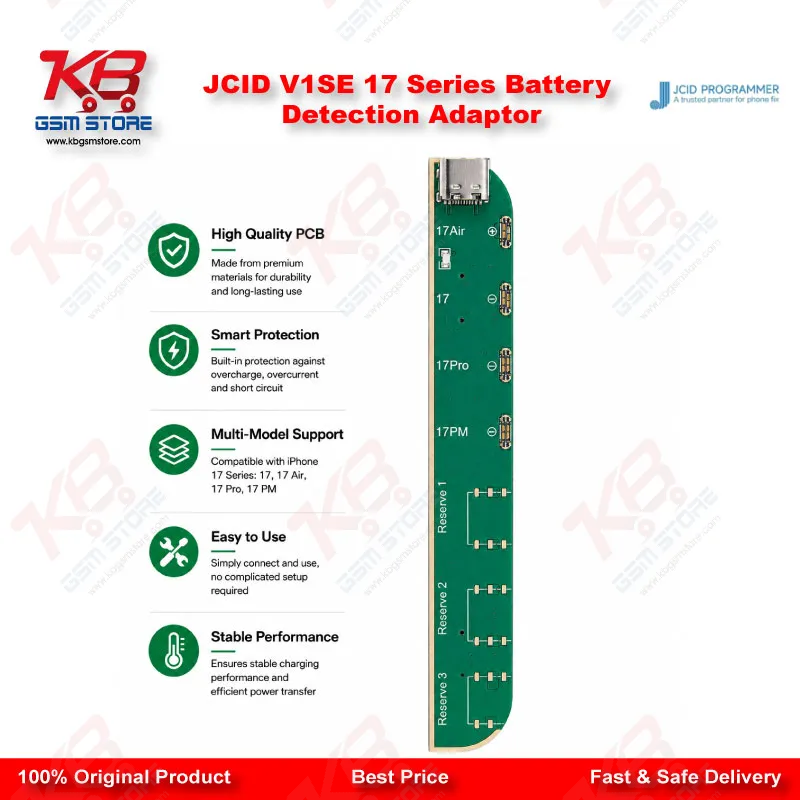 JCID V1SE 17 Series Battery Detection Adaptor for iPhone 17 Series Repair