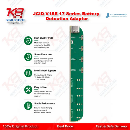 JCID V1SE 17 Series Battery Detection Adaptor for iPhone 17 Series Repair