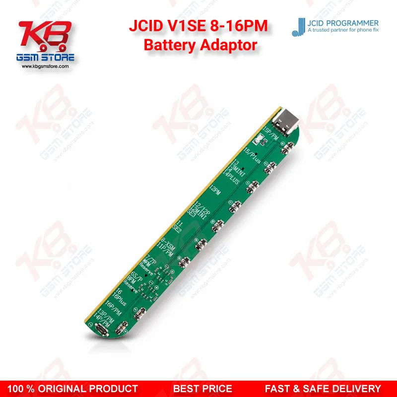 JCID V1SE 8-16PM Battery Adaptor for iPhone 8 to 16 Series Battery Activation