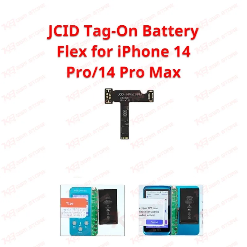 JCID Tag-On Battery Flex for iPhone 14 Pro/14 Pro Max
