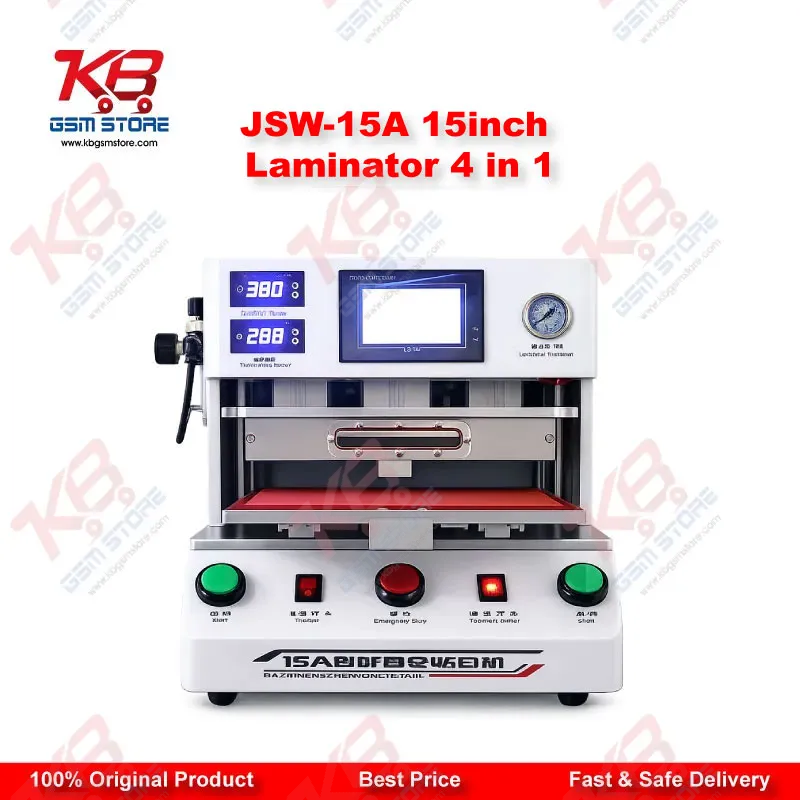 JSW-15A 15 Inch Multi-Function Laminator – Tablet & Mobile LCD Lamination Machine 4 in 1