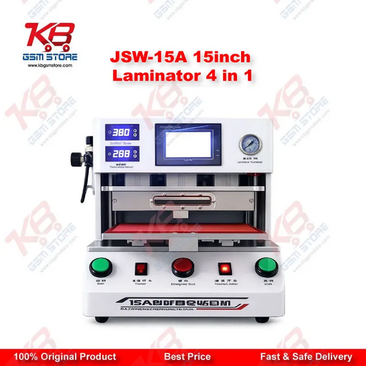 JSW-15A 15 Inch Multi-Function Laminator – Tablet & Mobile LCD Lamination Machine 4 in 1