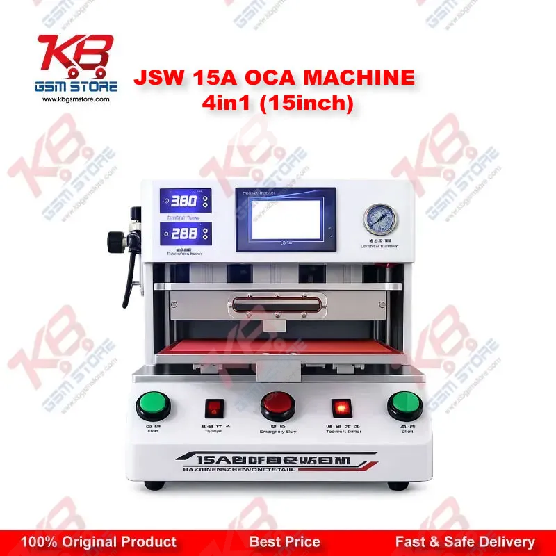 JSW-15A 15 Inch Multi-Function Laminator – Tablet & Mobile LCD Lamination Machine 4 in 1