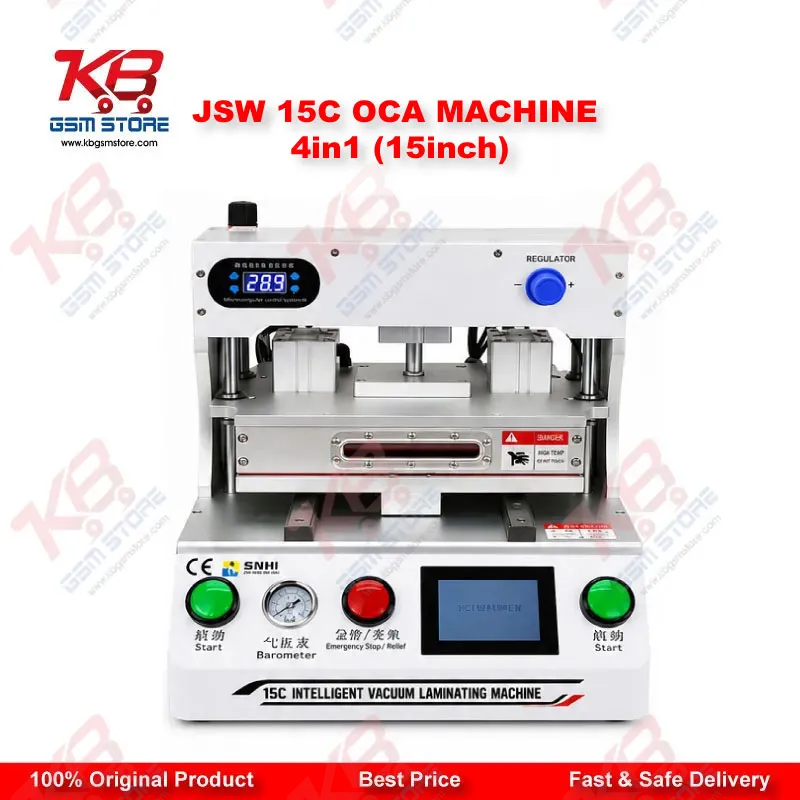 JSW-15C 15 Inch OCA Lamination Machine for Mobile Phone and Tablet Screens 4 in 1